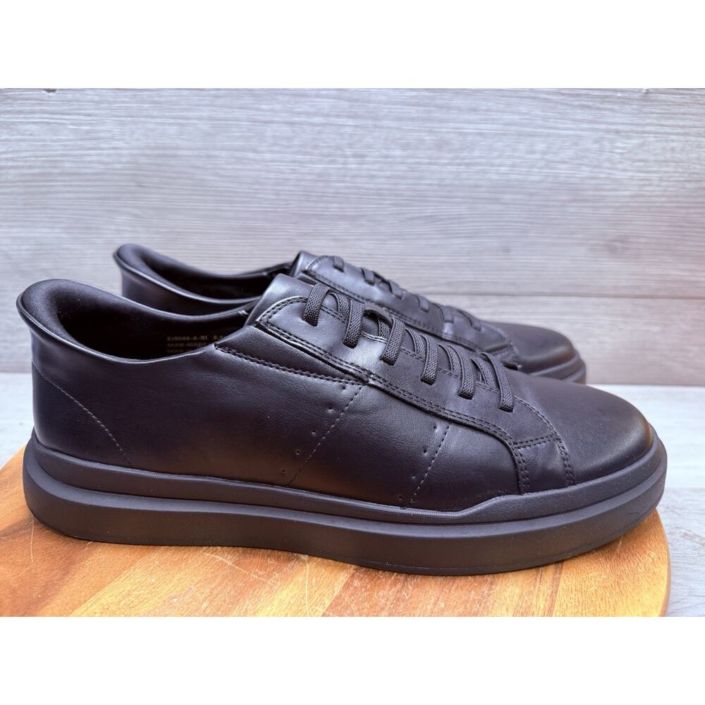 Marc Joseph New York Fort Avenue Mens Shoes 9.5 W Black Leather Sneakers